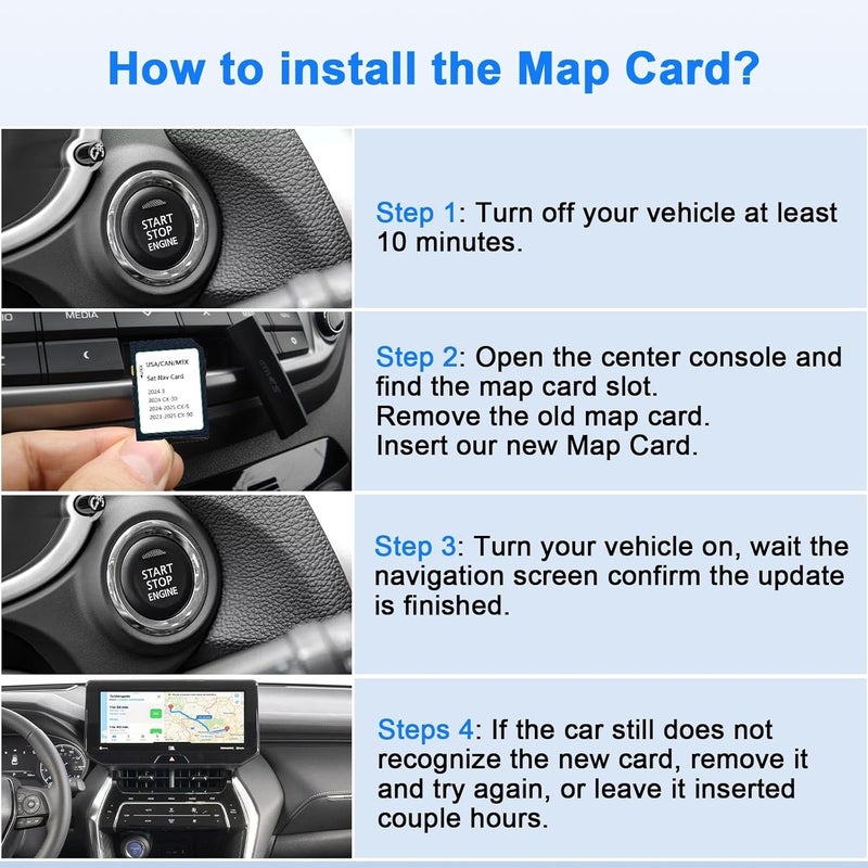 Rocketek 2025 Upgraded KMV6 66 Z1B Navigation SD Card Map Compatible with 2024 3/ CX-30, 2024-2025 CX-5, 2023-2025 CX-90, KMV66Z1B Latest Version Navigation SD Card Map USA/CAN/MX - Image 5